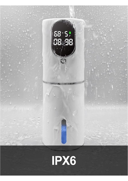 Otomatik Sabun Dağıtıcı 5 Seviyeli Ayar Ipx6 Suya Dayanıklı Köpük Sabun Dispenser LED Zaman ve Sıcaklık Ekranı (Yurt Dışından) modelleri