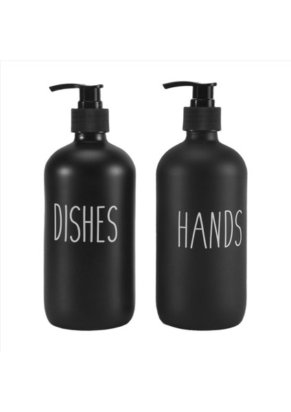 Sabun Dispenser Seti 2 Paketi, Bulaşık Sabun Dağıtıcı ve Pompa (Siyah) ile 16 Oz Cam Sabun Dağıtıcı Içerir (Yurt Dışından) fiyatları