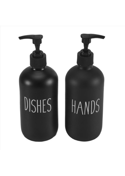 Sabun Dispenser Seti 2 Paketi, Bulaşık Sabun Dağıtıcı ve Pompa (Siyah) ile 16 Oz Cam Sabun Dağıtıcı Içerir (Yurt Dışından) modelleri