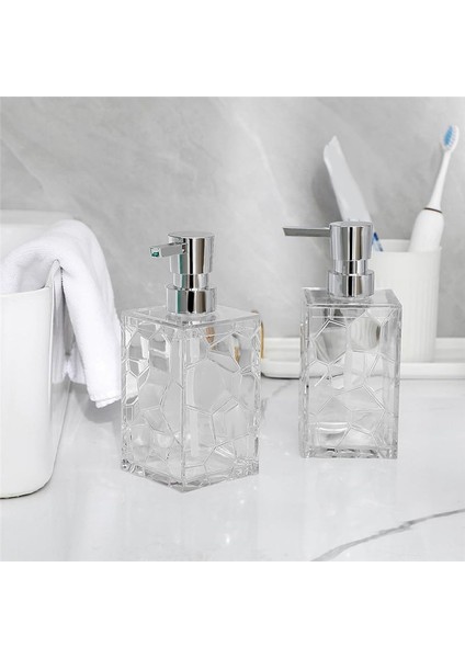 Eller Sabun Dispenser, Betip Akrilik Plastik Sıvı Pompa Şişeleri Doldurulabilir Losyon Dispenseri Banyo Dekor C Için (Yurt Dışından) indirimleri