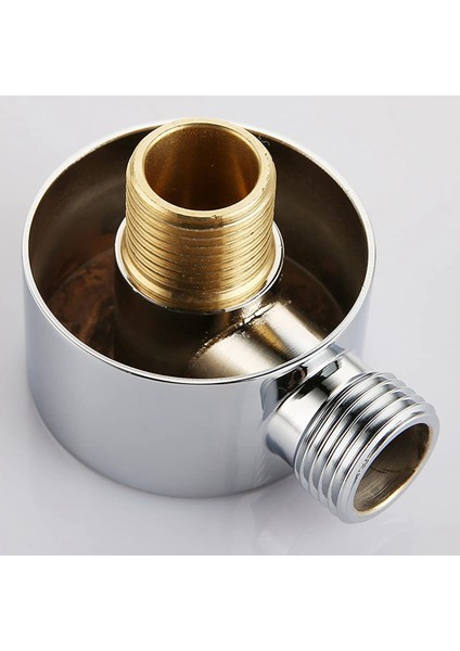 Duvar Tedarik Dirsek, Pirinç Yuvarlak Duvar Montajı Duş Hortum Konnektörü Aksesuarları G1/2 Inç Duş Için Su Çıkışı - Gümüş (Yurt Dışından) modelleri