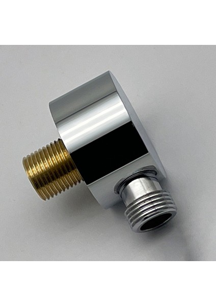 Duvar Tedarik Dirsek, Pirinç Yuvarlak Duvar Montajı Duş Hortum Konnektörü Aksesuarları G1/2 Inç Duş Için Su Çıkışı - Gümüş (Yurt Dışından) indirimleri