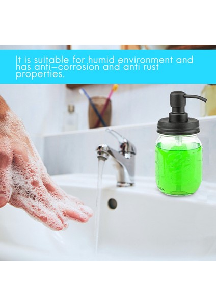 Mason Kavanozları Veya Diğer Dıy Losyonu Sabun Dağıtıcıları Için Sabun Dağıtıcı Kapaklar, Paslu Pompa ve Kapak Replasmanı, 3 Paket (Yurt Dışından) fırsatları