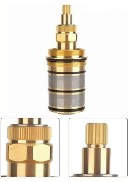 Termostatik Mikser Valfi, Duş Valfi, Pirinç Yedek Termostatik Kartuş, Yedek 20-48 Santigrat Termostatik (Yurt Dışından) fiyatları