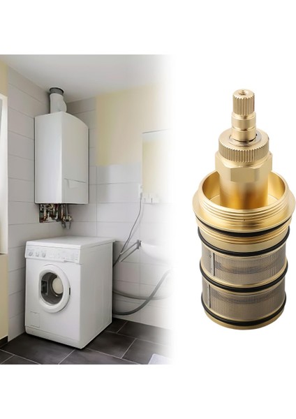 Termostatik Mikser Valfi, Duş Valfi, Pirinç Yedek Termostatik Kartuş, Yedek 20-48 Santigrat Termostatik (Yurt Dışından) indirimleri