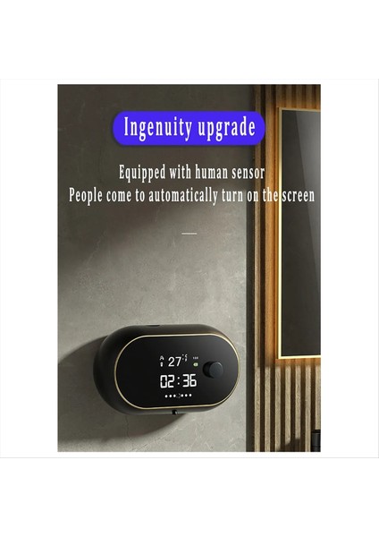 450ML Otomatik Köpük Sabunu Dispenser Akıllı Duvara Monte El Yıkamalı Banyo Için Dokunsuz Mutfak Aksesuarları (A) (Yurt Dışından)