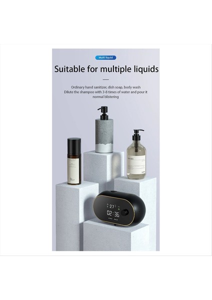 450ML Otomatik Köpük Sabunu Dispenser Akıllı Duvara Monte El Yıkamalı Banyo Için Dokunsuz Mutfak Aksesuarları (A) (Yurt Dışından) indirimleri