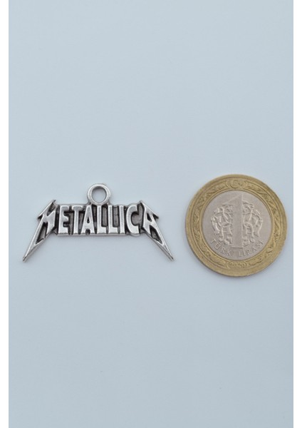 Metallica Gümüş Kaplama Kolye Ucu modelleri