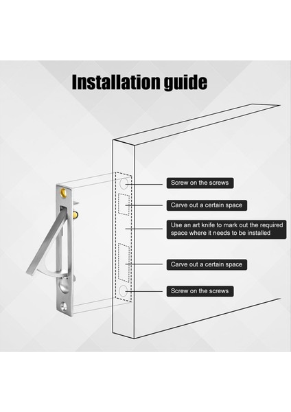 2pcs Cep Kapı Kenar Çekme, Vidalı 304 Paslanmaz Çelik Cep Kapısı Tutağı, Banyo Dolabı Koridoru Için Kapı Donanımı (Yurt Dışından) indirimleri