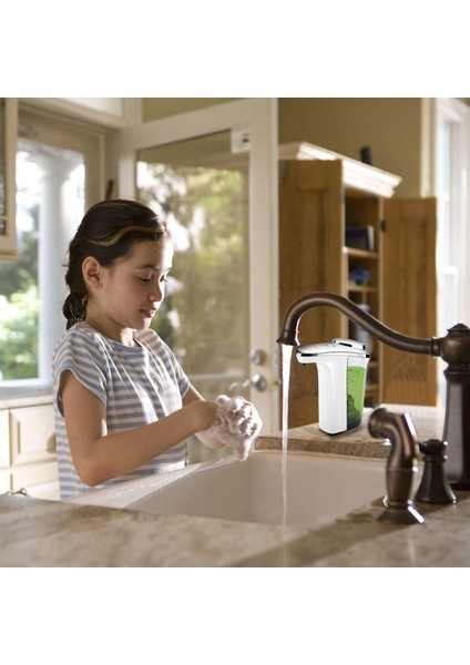 Otomatik Sabun Dispenser Kompakt Sensör Pompası Ayarlanabilir Sabun Dağıtım Hacim Kontrol Pili Mutfak, Banyo Için 17 OZ/500ML ile Çalıştırıldı (Yurt Dışından) modelleri