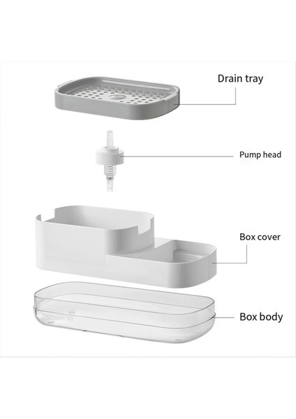 Mutfak Sabun Dağıtıcı Sünger Tutucu, Mutfak Lavabosu, Sabun ve Sünger Kadrosu Için Bulaşık Deterjanı Dağıtıcı, Siyah (Yurt Dışından) modelleri