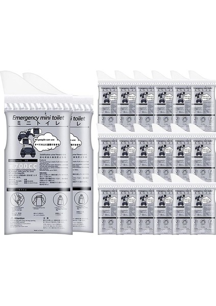 20 Adet Tek Kullanımlık Pisuar Çantalar, Kamp Için 700ML Acil Mini Tuvalet, Reçel Için Reçel, Idrar Çantası Çubuk Çantaları Seyahat Pisuarları Seyahat (Yurt Dışından)