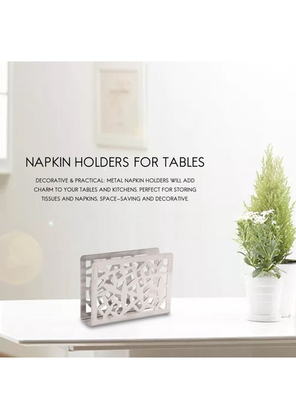 Peçete Tutucu Paslanmaz Çelik Masa Üstü Peçete Tutucu Kağıt Havlu Rafı Metal Dik Peçete Tutucu Mutfak Restoran Partisi Dekorasyonu (Yurt Dışından) fırsatları