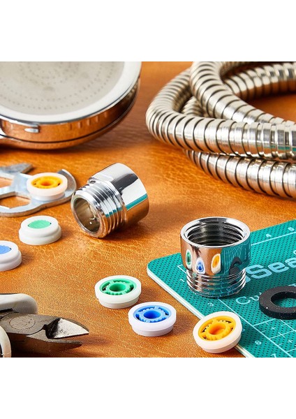 Banyo Tasarrufu Için 8 Adet Duş Akışı Azaltıcı Sınırlayıcı Seti, Su Kısıtlayıcısı, 1/2 Inç Iplik Boyutu 4, 6 ve 9 L/dk (Yurt Dışından) fırsatları