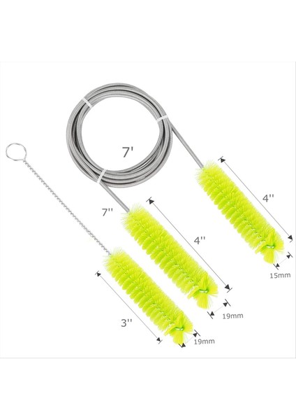 Fırça Çapı 15MM 19MM - Cpap Tüp Temizleme Fırçası - Çoğu Cpap Hortum Türü (Sarı) Için Uygun (Yurt Dışından) indirimleri
