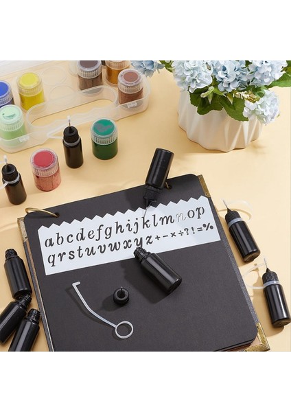 10PCS Hassas Uç Aplikatör Şişeler Siyah Metal Iğne Plastik Şişe 10ML Hassas Uç Aplikatör Şişeler (Yurt Dışından) indirimleri