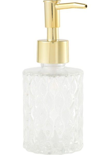 Çok Amaçlı Mesa Sabun Dağıtıcı Temizlenmesi Kolay Cam Sabun Pompası Dispenser Mutfak ve Banyo Için Mükemmel (Altın) (Yurt Dışından)