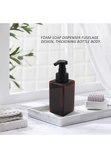 2 Paket Köpük Sabunu Dispenser 15 Oz Doldurulabilir Köpük Sıvı El Sabunu Boş Plastik Pompa Şişesi Konteyner - Kahverengi 450ML (Yurt Dışından) modelleri