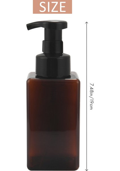 2 Paket Köpük Sabunu Dispenser 15 Oz Doldurulabilir Köpük Sıvı El Sabunu Boş Plastik Pompa Şişesi Konteyner - Kahverengi 450ML (Yurt Dışından) fırsatları