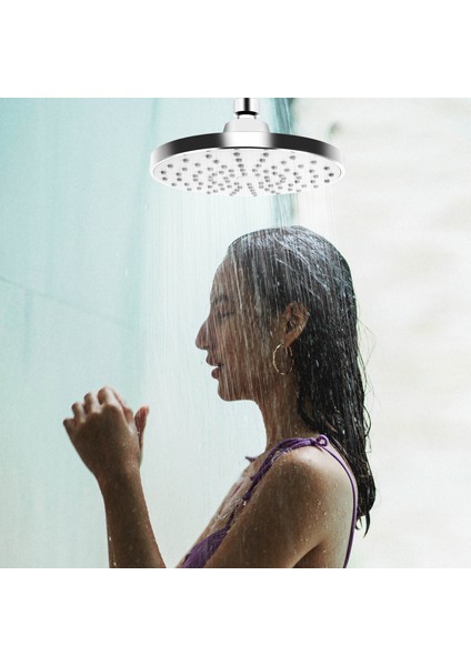 Duş Başlığı 6 Inç Sil Anti-Tutuk Önleyici Sabit Yağmur Duş Başlığı Yağışı Sprey Rahatlama ve Spa Yüksek Su Basıncı ve Akış Döner Balo I (Gümüş) (Yurt Dışından) indirimleri
