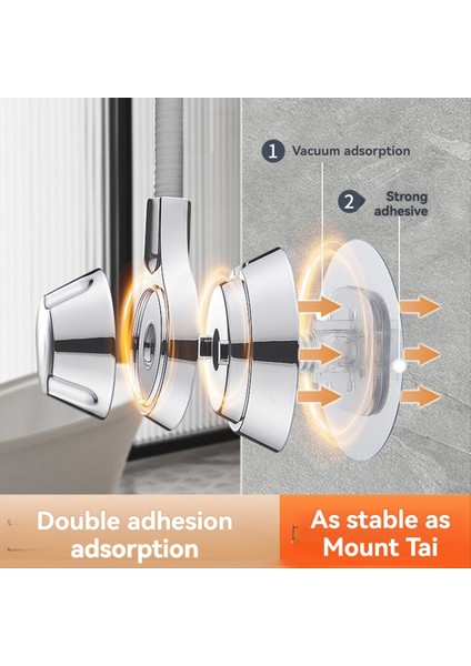 Punch Serbest Duş Başlığı Tutucu Braketler Duş Başlık Desteği Banyo Aksesuarları Için Ayarlanabilir Emme Kupası Banyosu (Yurt Dışından) indirimleri