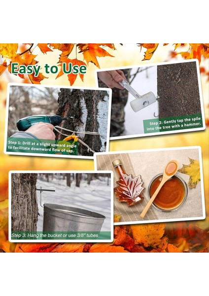 Paslanmaz Çelik Akçaağaç Şurup Musluk Kiti, Akçaağaç Ağacı Musluk, Ağaçlara Dokunmak Için Ağaç Musluğu Istifleme (Yurt Dışından) modelleri