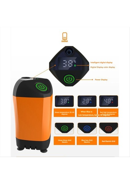 Kamp Duş, Açık Duş Için Portatif Duş, Su Sıcaklığı Görüntülenebilir Duş Ayarlanabilir Duş Başlıkları Hortumu (Yurt Dışından) modelleri