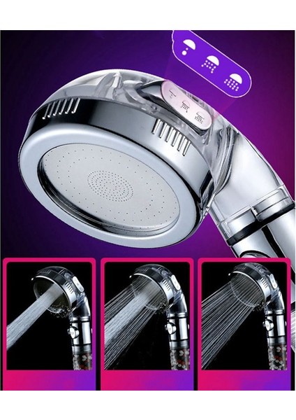 2pcs Boncuklu Duş Başlığı Filtre Basıncı Artırma Duş Başlığı Püskürtme 3 Modlu Su Tasarrufu Ev Için Banyo (Yurt Dışından) modelleri