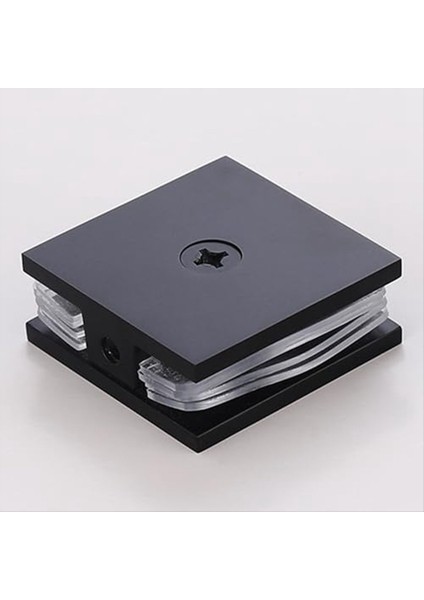 Pirinç Cam Kelepçesi, Cam Delik Sabit Panel U-Clamp, 5/16 Inç Ila 1/2in Için Banyo Için Kare Ekran Kapı Donanımı, Chrome (Yurt Dışından)