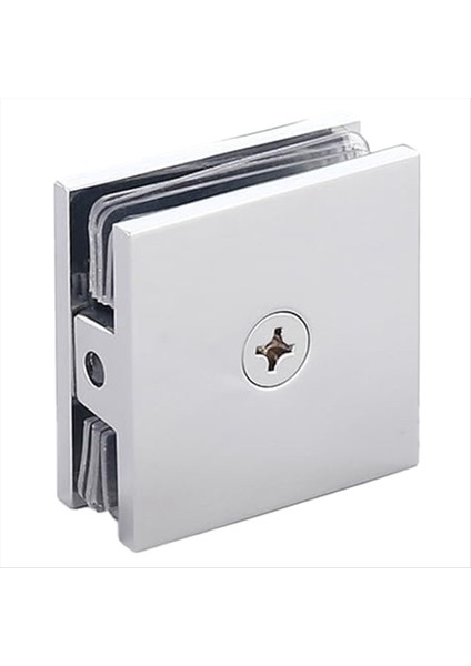 Pirinç Cam Kelepçesi, Cam Delik Sabit Panel U-Clamp, 5/16 Inç Ila 1/2in Için Banyo Için Kare Ekran Kapı Donanımı, Chrome (Yurt Dışından) indirimleri