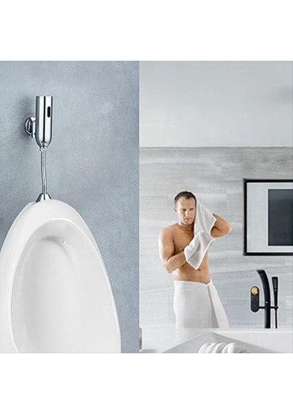 Urinal Sensör Floş Valf Urinal Flush Valf Duvara Monte Urinal Otomatik Flusher Hotel Banyo Suyu Tasarrufu (Yurt Dışından) fırsatları