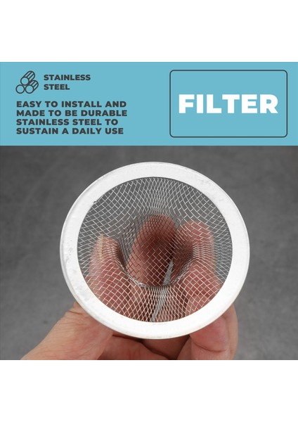 6pcs Mutfak Banyo Lavabosu Örgü Süzgeç Paslanmaz Çelik, Büyük Orta ve Küçük (6 Paket) (Yurt Dışından) fırsatları