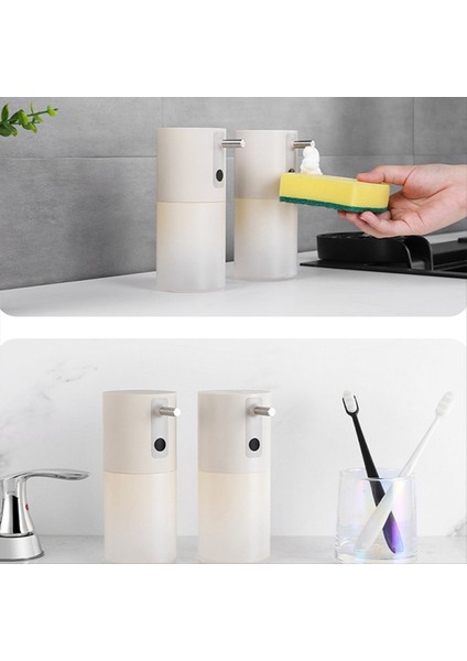 Otomatik Köpük Sabunu Dispenser Şarj Edilebilir Temassız Köpük Sabunu Dispenser Banyo ve Mutfak Için Uygun (Yurt Dışından)