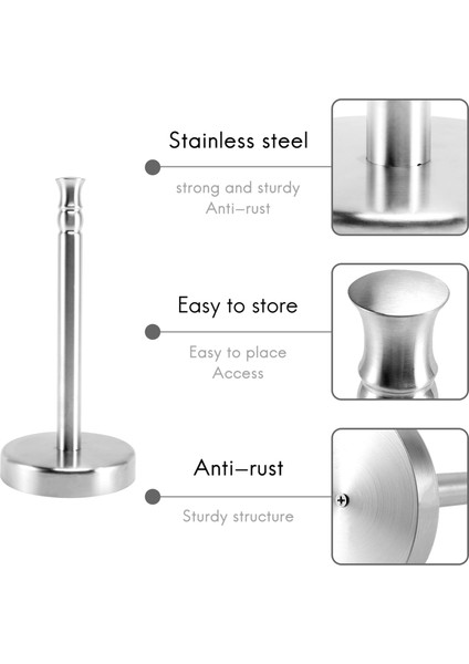 Dikey Kağıt Havlu Tutucu Ev Mutfak Tezgahı Için Paslanmaz Çelik (Yurt Dışından) fırsatları