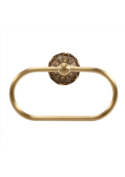 Antika Havlu Yüzük Vintage Pirinç Lüks Bronz Banyo Banyo Havlu Tutucular Duvar Monte Havlu Askı Banyo Aksesuar (Yurt Dışından) fiyatları