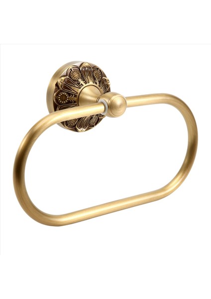 Antika Havlu Yüzük Vintage Pirinç Lüks Bronz Banyo Banyo Havlu Tutucular Duvar Monte Havlu Askı Banyo Aksesuar (Yurt Dışından) modelleri