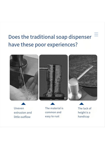 Mutfak Lavabosu ve Uzatma Tüpü Kiti Için Sabun Dispenseri, 40 Inçlik Silikon Tüp Sabun Şişesine Doğrudan Bağlanın (Yurt Dışından)