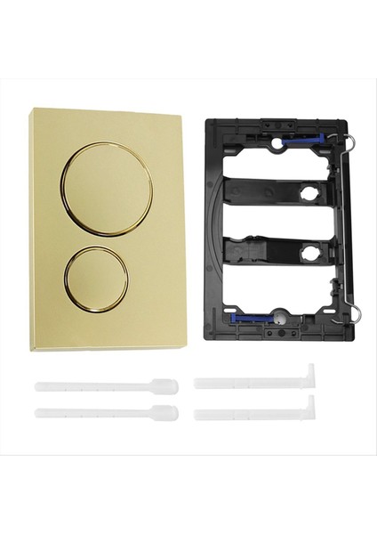 Geberit SIGMA20 Için Çift Flush Plaka Modern Altın Estetik Çift Aydınlatma Plakası Banyo Parçaları (Yurt Dışından)