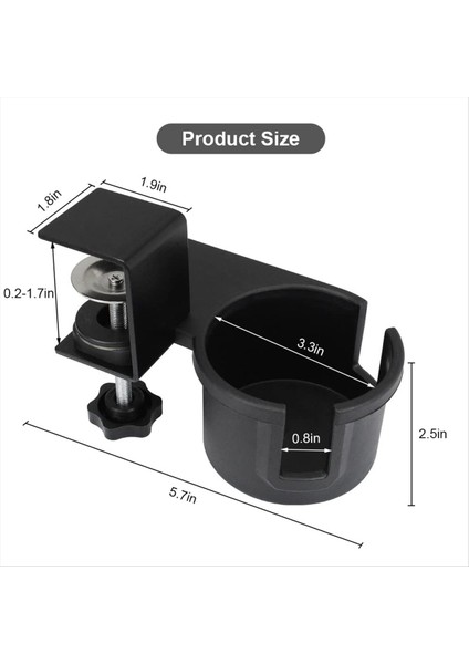 Depolama Masa Kupası Tutucu Ofis Masaüstü Braket Bilgisayar Masası Sabit Kupa Tutucu Masa Depolama Bardağı Tutucu (Yurt Dışından) fırsatları