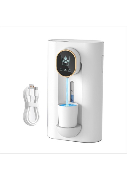 Banyo Için Ağız Yıkama Dağıtıcı, 18.26 Oz (540ML) Dokunsuz Otomatik Ağız Yıkama Dağıtıcı Manyetik Bardaklar Beyaz (Yurt Dışından)