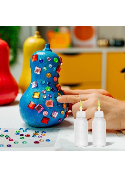 30ML Tutkal Hassas Uç Uygucu Şişesi, Iğne Uç Sıkıştırma Şişesi, 14GA 16GA 18GA 20GA 25GA Depolama Kapağı Seti 1 (Yurt Dışından) fiyatları