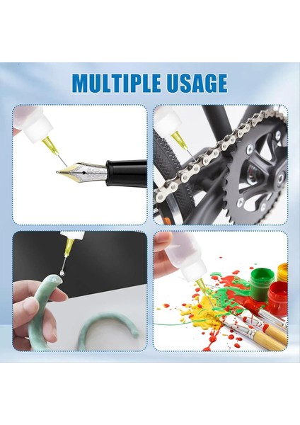 30ML Tutkal Hassas Uç Uygucu Şişesi, Iğne Uç Sıkıştırma Şişesi, 14GA 16GA 18GA 20GA 25GA Depolama Kapağı Seti 1 (Yurt Dışından) indirimleri