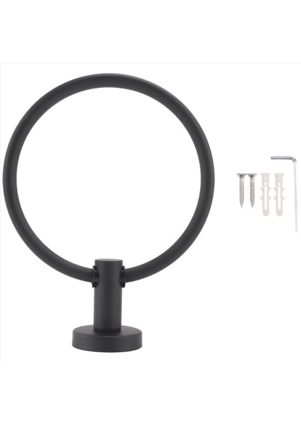 Banyo Için Havlu Yüzüğü, El Havlusu Tutucu Yuvarlak Havlu Askı Duvar Montajı 304 Paslanmaz Çelik Fırçalanmış Kaplama (Siyah) (Yurt Dışından) fiyatları