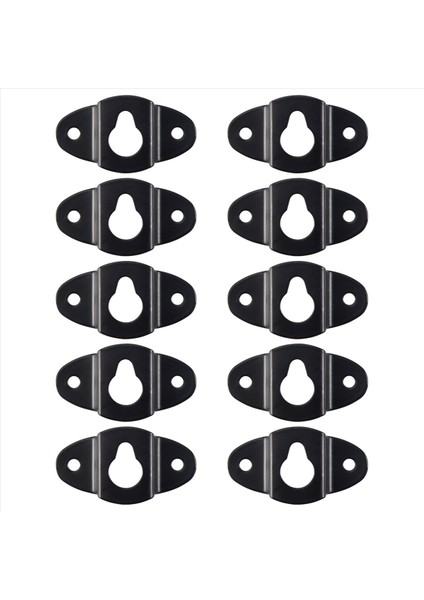 10 Adet Ses Hoparlör Duvarı Monte Demir Askı Plakası Siyah 4.8 cm Uzunluğunda (Yurt Dışından)