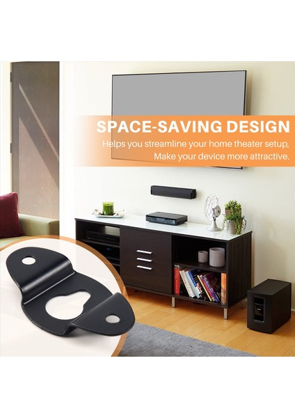 10 Adet Ses Hoparlör Duvarı Monte Demir Askı Plakası Siyah 4.8 cm Uzunluğunda (Yurt Dışından) fırsatları