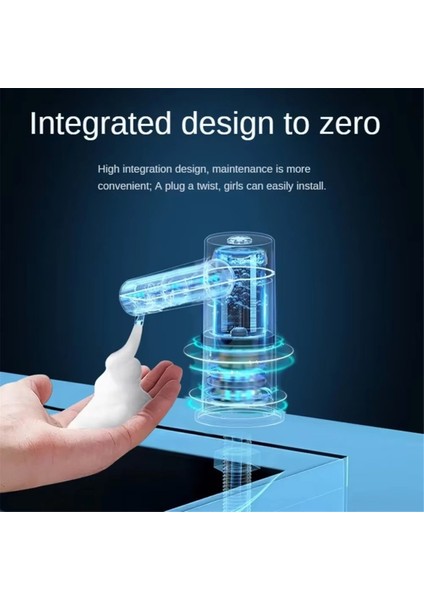 Tezgah Lavabo Museti Sabunu Dispenser Kızılötesi Indüksiyon Otomatik Sabun Dispenser Banyo Dispenserleri Sıvı Siyah (Yurt Dışından)