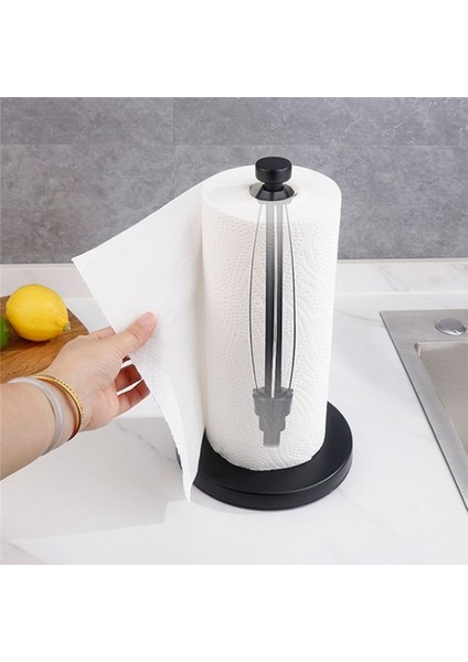 Kağıt Havlu Tutucu Tezgahı, Mutfak Için Uygun Sönümlemeli Banyo Tabanlı Dikey Kağıt Havlu Tutucu (Siyah) (Yurt Dışından) fiyatları
