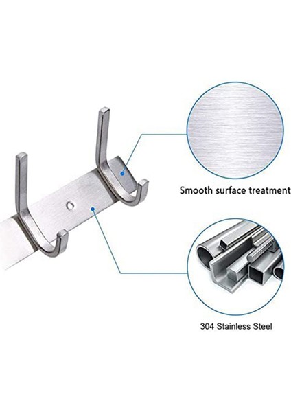 2 Adet Duvar Için Ceket Rafları - Paslanmaz Çelik Ceket Kancaları - Ağır Hizmet Tipi Ceket Kancaları Duvar Monte - Duvar Askı Duvar Kancaları (Yurt Dışından) indirimleri