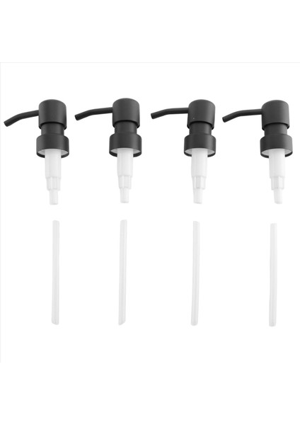 Sabun Dağıtıcı Yedek Pompası, 4pack Paslanmış Paslanmaz Çelik Siyah Metal Kaplı Pompalar ile Uyuyor Standart 8OZ/16OZ Boston Yuvarlak Şişeler (Yurt Dışından)