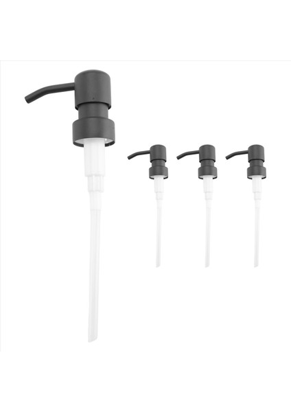Sabun Dağıtıcı Yedek Pompası, 4pack Paslanmış Paslanmaz Çelik Siyah Metal Kaplı Pompalar ile Uyuyor Standart 8OZ/16OZ Boston Yuvarlak Şişeler (Yurt Dışından) modelleri